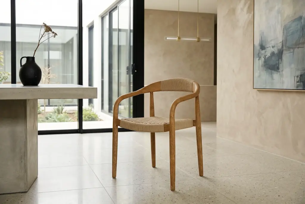 STACKING DINING CHAIR BEIGE - TPDCB01