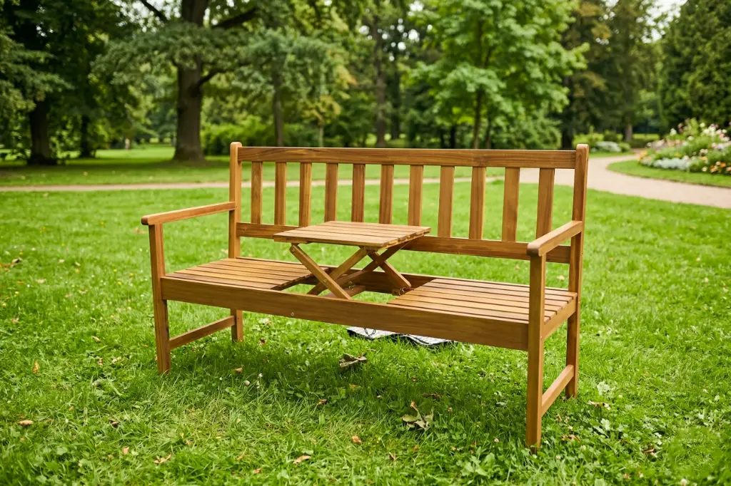 BENCH WITH FOLDABLE TABLE 2 - TPB14